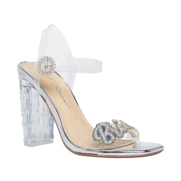 ⭐️NWT⭐️ Betsy Johnson Bride Heels • Rhinestone • Size 8.5 - Picture 1 of 7